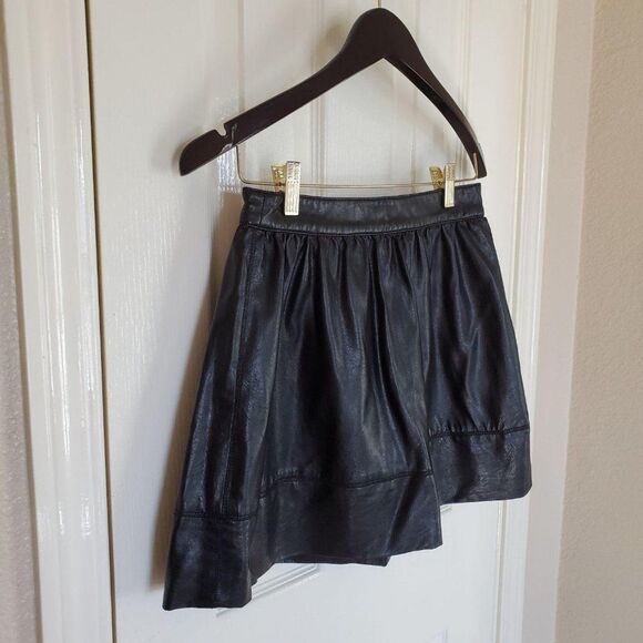 Forever 21 Faux Leather Pleated Mini Skirt S - Picture 3 of 7